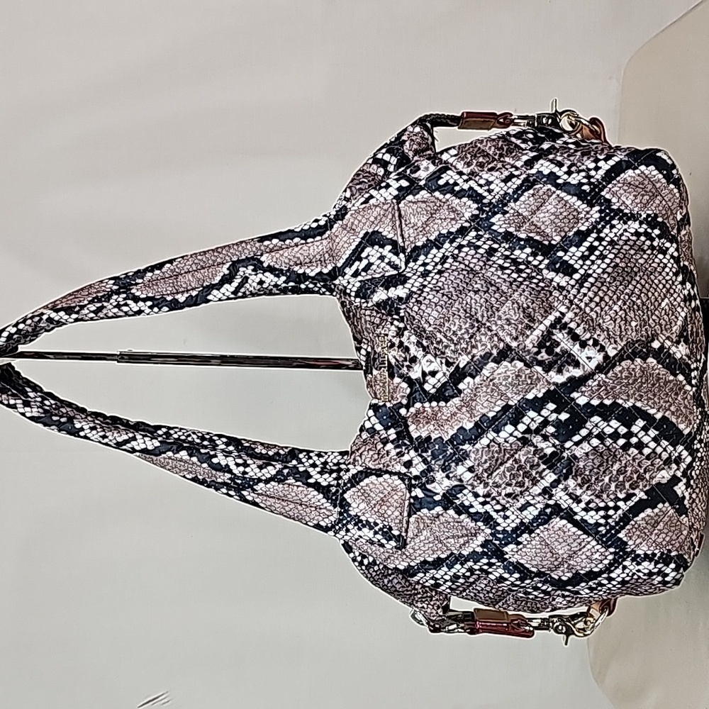 MZ WALLACE QUILTED SNAKESKIN PRINT TOTE BFPM-12-269